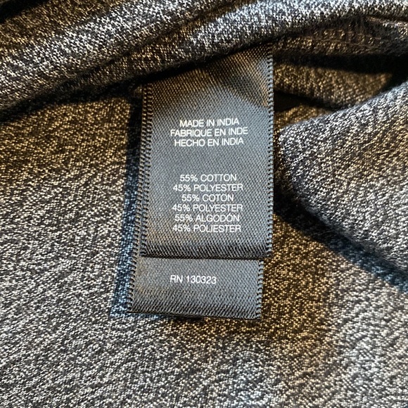 NWOT Men’s Large Kenneth Cole Hooded Long Sleeve V neck in Charcoal Gray - Picture 4 of 6